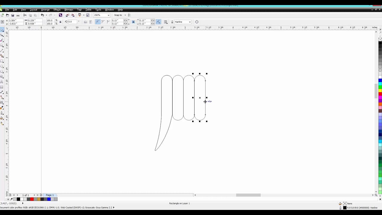 Corel Tips & Tricks Barbed Wire