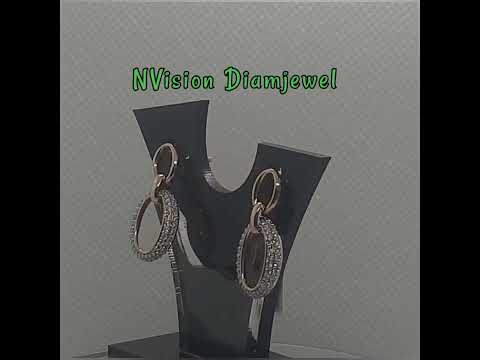 Nvision 18 kt yellow gold stylish real diamond earring, 6.50...