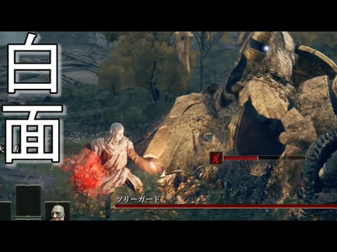 白面のヴァレーVSツリーガード　戦わせてみた【エルデンリング】