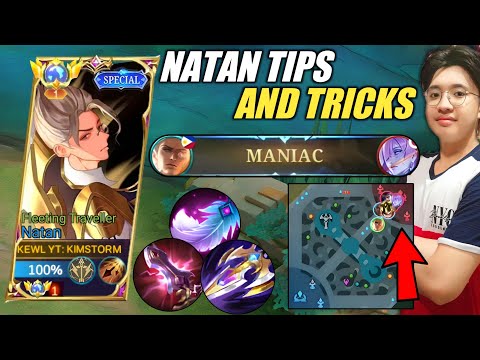 TOP 1 GLOBAL NATAN "SOLO RANK" BEST BUILD & EMBLEM TO USE🔥