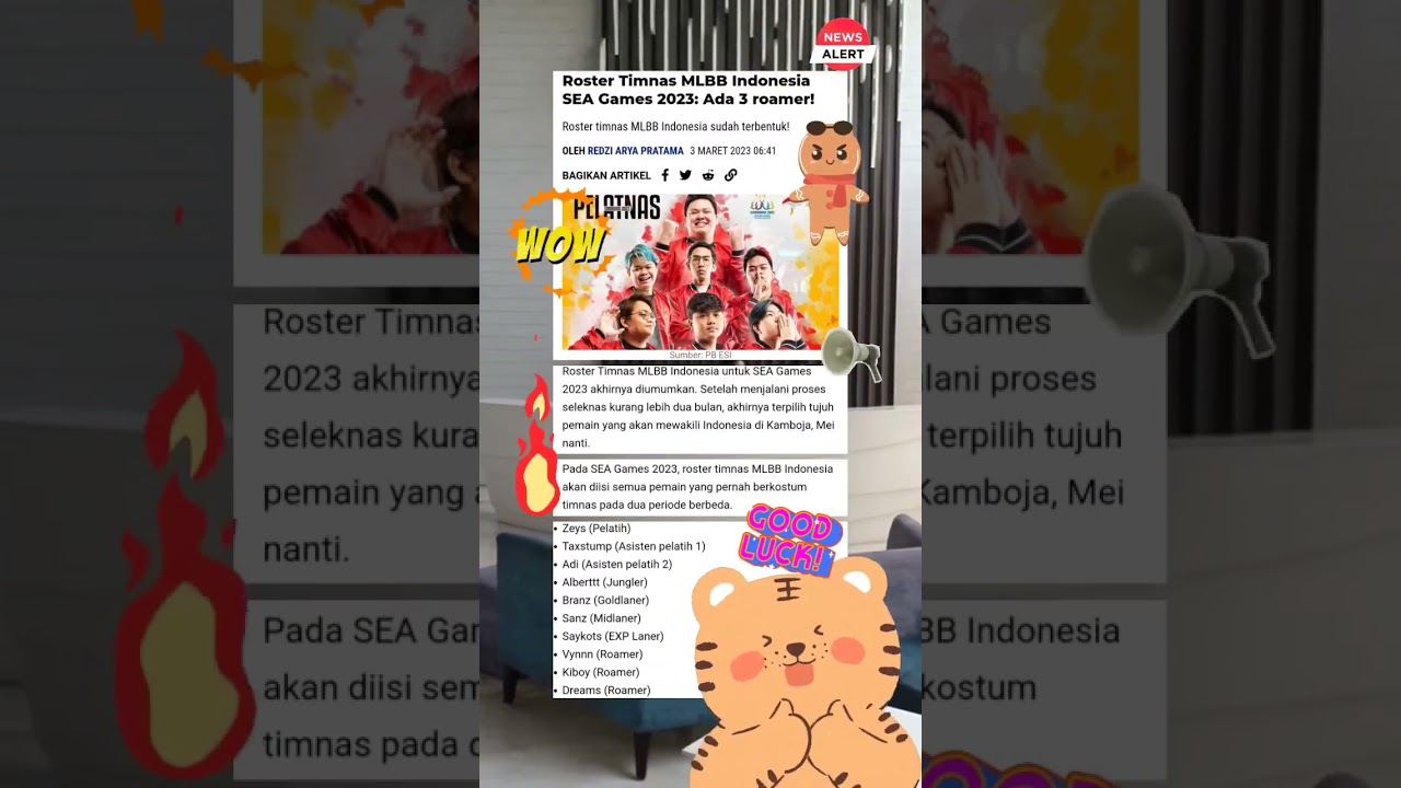 Roster Timnas MLBB Indonesia Sea Games 2023 #zeys #mlbb