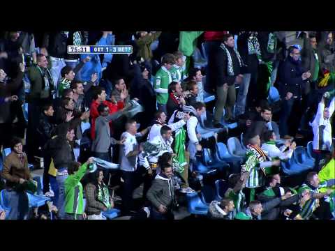 La Liga | Gol de Rubén Castro (1-3) en el Getafe CF - Real Betis | 05-11-2012 | J10