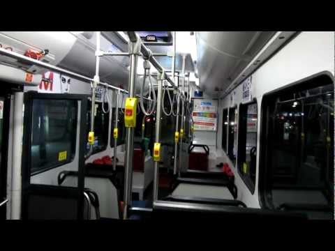 Sydney Gas Bus night music - tuneful Mercedes O500LE 2052