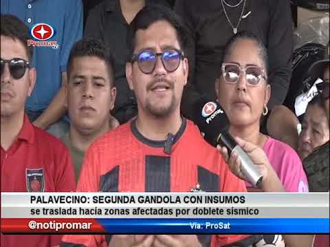Palavecino: segunda gandola con insumos se traslada hacia zonas afectadas por doblete sísmico