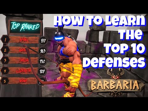 How to Learn the Top 10 Defenses in Barbaria