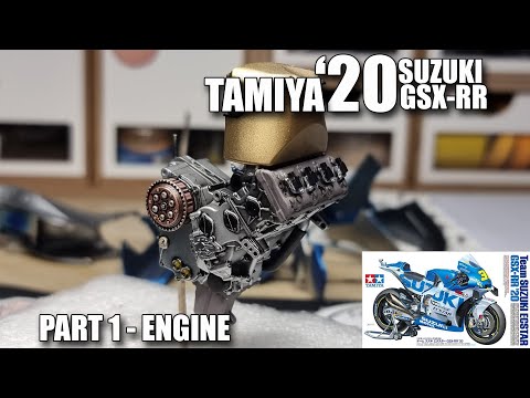 Suzuki Ecstar GSX-RR [Tamiya 1/12 Scale] Scale Motor - Part 1 - Engine!