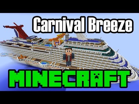 ParoDeeJay - Minecraft: Carnival Breeze - Virtually Exploring The Ship! - 1:1 Scale Replica Map - ParoDeeJay