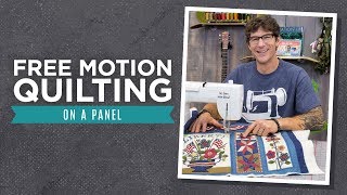 Machine Quilting on a Panel with Rob