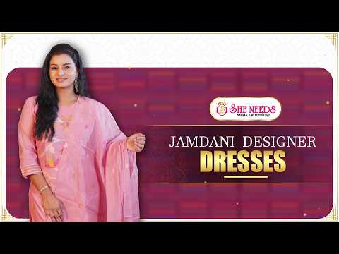 Jamdani Designer Dresses ✨ | Elegant Ethnic Collection at She Needs Saree World 💖