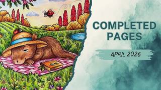 My April 2026 Completed Pages and May 2026 Coloring Plans