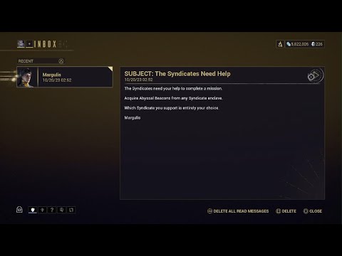 Warframe ||| Communication: The Syndicates Need Help
