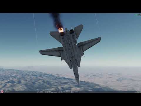 [DCS]F-14A Compressor stall, Engine failure