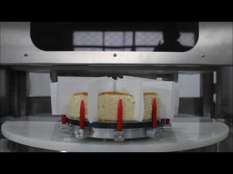 UFM1000P cake cutting machine with paper inset - cheersonic