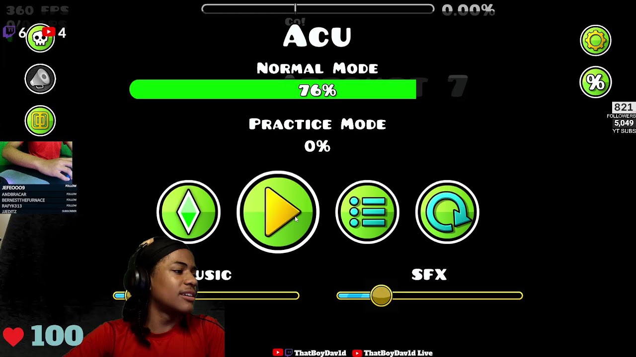 🔴ACU GD DAY 5 76% | OTHER GAMES? | 🔴