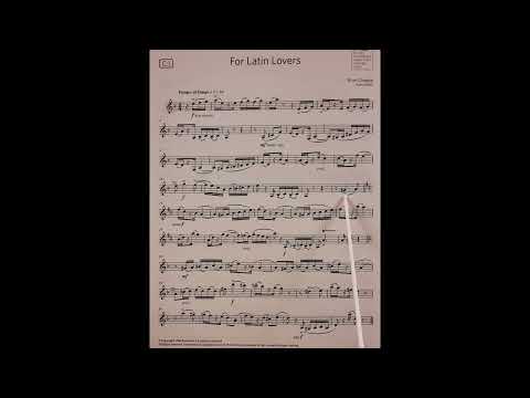For Latin Lovers by Brian Chapple piano accompaniment at rehearsal speed