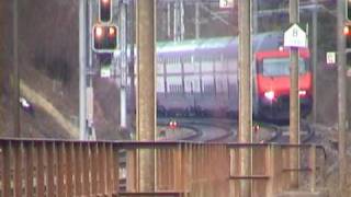 preview picture of video 'class 460 with Intercity and Interregio, Reussbruecke Mellingen'