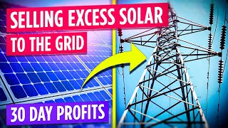 $430 Profit Mining Solar Power by Selling Excess Solar to the Grid.