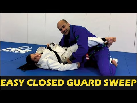 Easy BJJ Closed Guard Sweep by Deborah Gracie