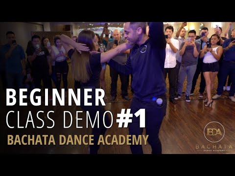 Beginner Bachata Combination -  Class Recap #1 - Demetrio & Nicole - Bachata Dance Academy