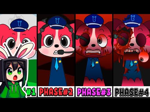 All stages of the new Sprunki Oc PHASE 1-4 | Sheriff Labrador & Papillom 😰🔥