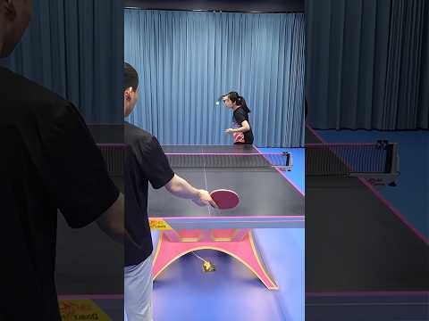 No more fear of sidespin serves, practice receiving on the same side 🏓#tabletennistraining #pingpong