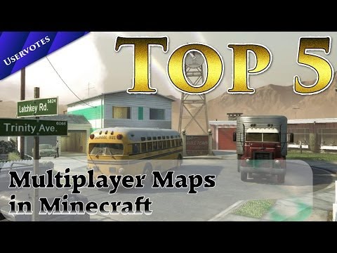 Top 5 - Your choice of the best multiplayer maps in Minecraft + CS:GO GAMEPLAY!
