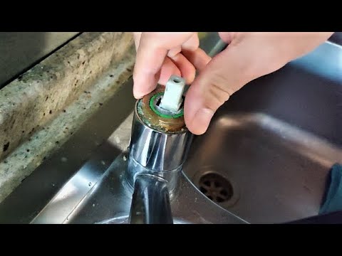 Replace the Mixer Faucet Cartridge Change the leaking faucet mixer cartridge