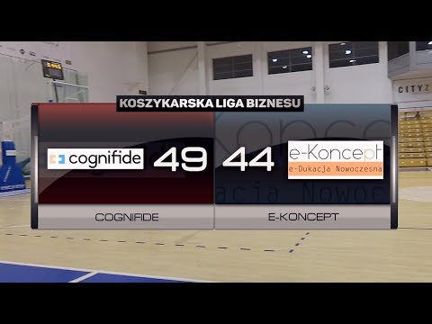 Cognifide vs e-Koncept - XII kolejka - II Liga Poznań - Koszykarska Liga Biznesu