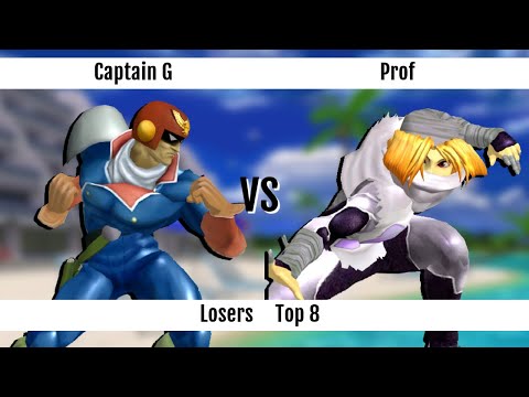 DGS SSBM Singles - Losers Top 8 - Captain G (C Falcon) vs Prof (Sheik)