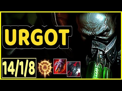 URGOT VS KENNEN - 14/1/8 KDA TOP GAMEPLAY
