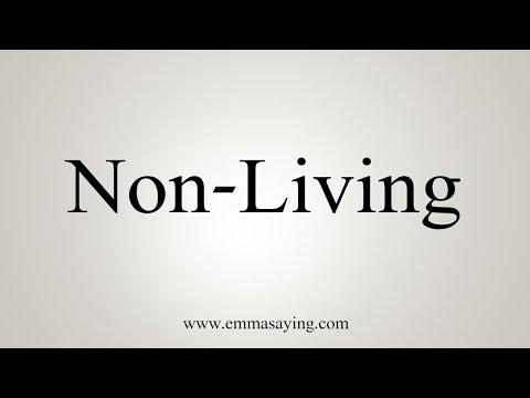 Part of a video titled How To Say Non-Living - YouTube
