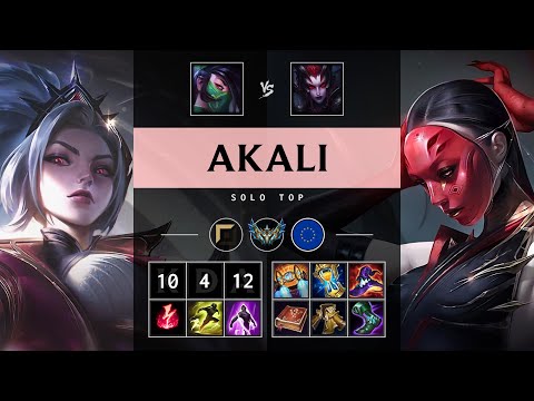 Akali Top vs Elise - EUW Challenger Patch 25.20