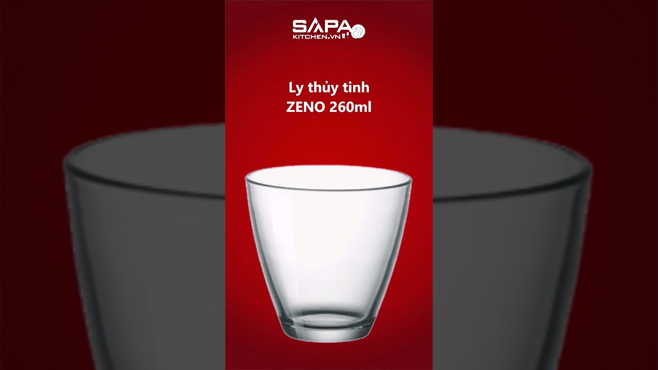 Ly thủy tinh Zeno 26cl