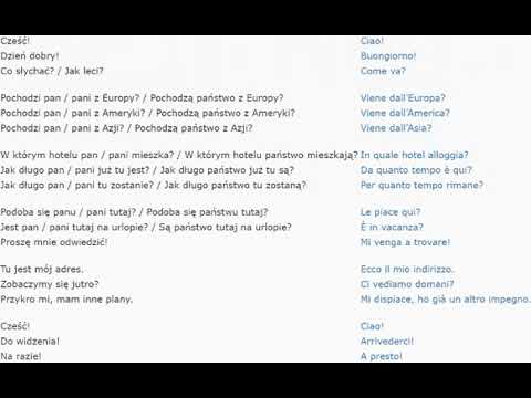 Włoski Kurs 100 lekcji + TEKST