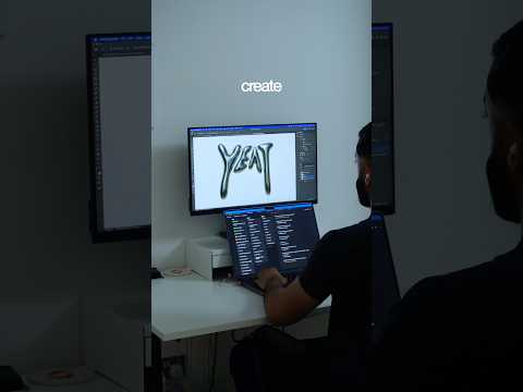 how to create custom text w/ ChatGPT 👾 #graphicdesign #chatgpt #font #typography #yeat #adobe