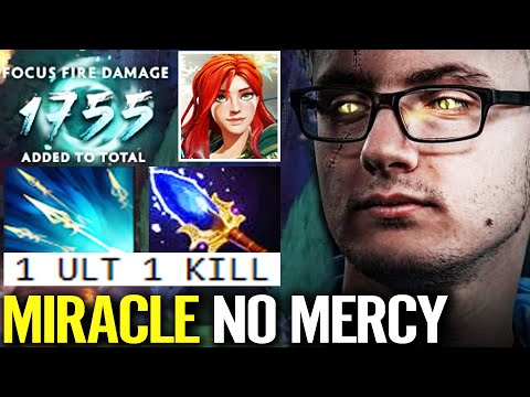 MIRACLE IS BACK WITH NO MERCY! Windranger ARCANA Aghanim 1755 Focus Damage IMBA Ult Dota 2 Pro Build