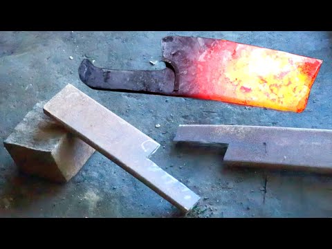 Knife Making - Most Interesting  Giant Meat Cleaver Knife Forging Process