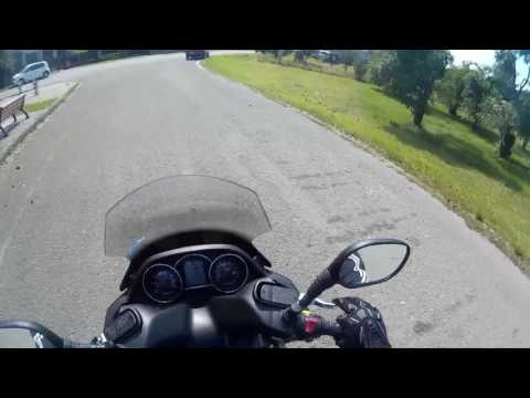 Mototrip Valašsko - Pouť, přednáška, "offroad", \Kymco Downtown 125i/