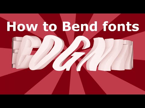 Blender 2.92 Tutorial - How To Bend Fonts/Text Properly