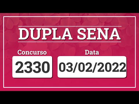 Capa de DUPLA SENA 2330