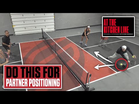 Pickleball Drill: Partner Positioning & Movement at the Kitchen Line