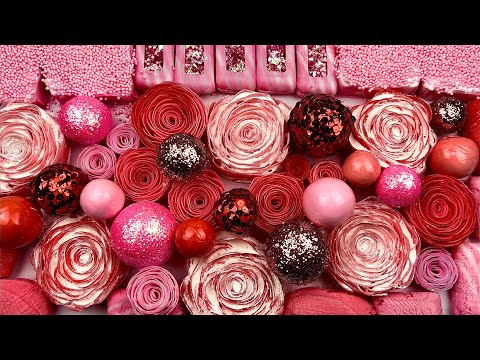 ASMR clay cracking light plasticine ❤️ Crushing soap boxes with starch, foam and glitter 💕❤️💗