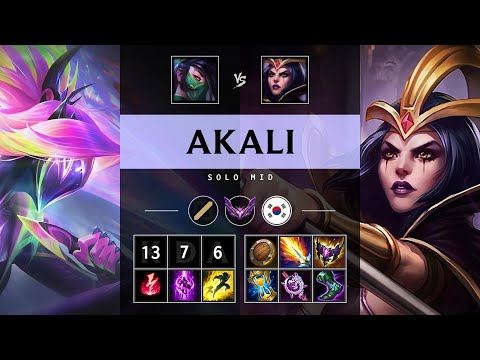 Akali Mid vs LeBlanc: Unstoppable - KR Master Patch 14.22