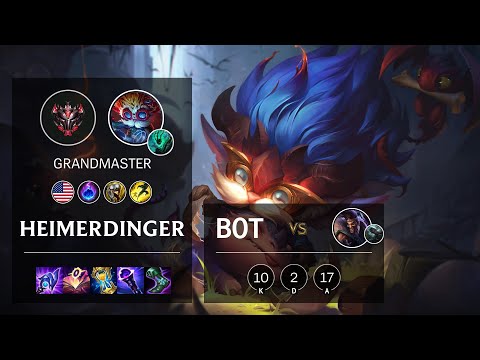 Heimerdinger Bot vs Draven - NA Grandmaster Patch 11.10