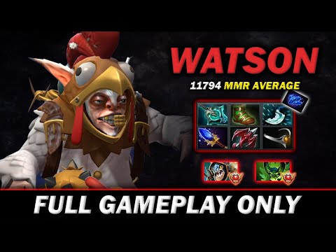 11794 MMR AVERAGE, Watson Mockingbird Meepo Destroying everyone! - Meepo Gameplay#756