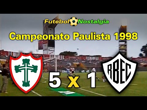 Portuguesa 5 x 1 Rio Branco-SP - 29-03-1998 ( Campeonato Paulista )