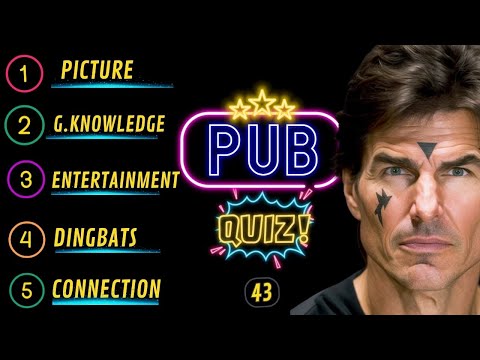 Pub Quiz Showdown: Test Your Knowledge! Pub Quiz 5 Rounds. No 43