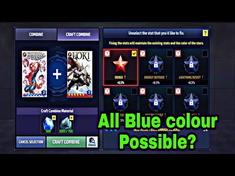 Card Craft Combine For Last Blue Colour | Card Craft Combine Cost Expensive? - Marvel Future Fight