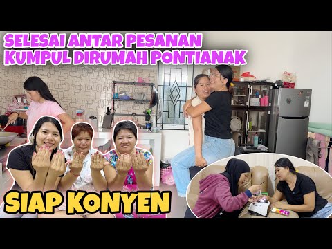 KESERUAN KUMPUL DI RUMAH PONTIANAK MEMPERCANTIK KUKU BERSAMA MAMA DAN ADIK-ADIK