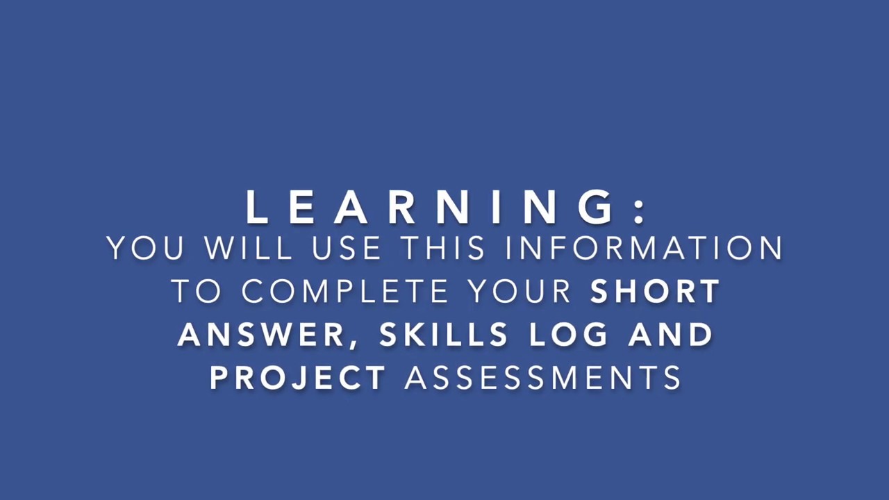 Learner Resources: PDF Learner Guide